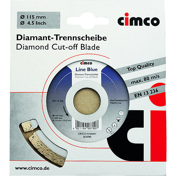 CIMCO Diamanttrennscheibe D=115mm 208700